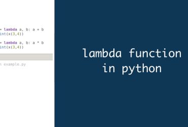 lambda function in python