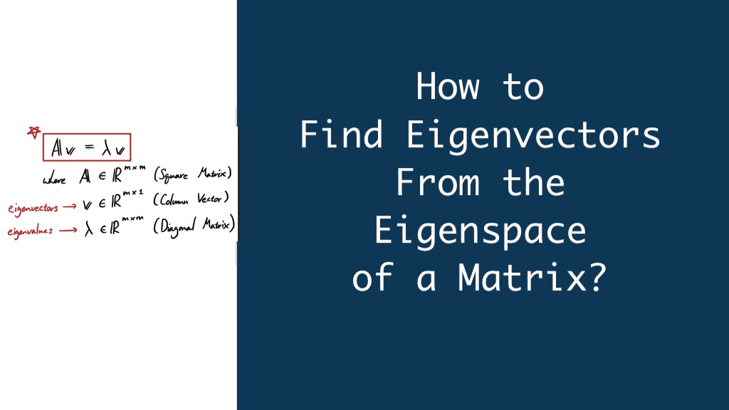 how to find eigenvectors